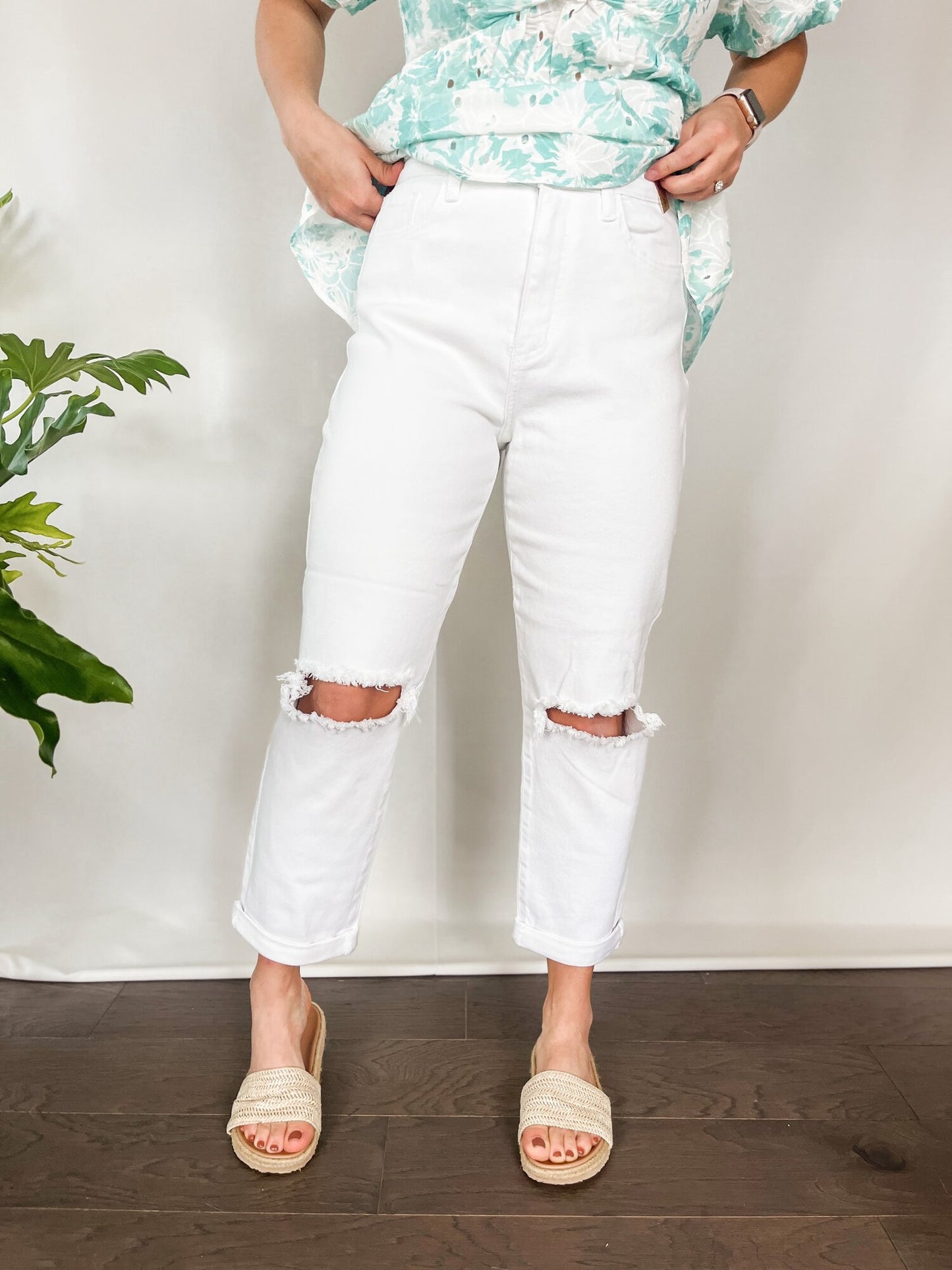 White Mom Jeans