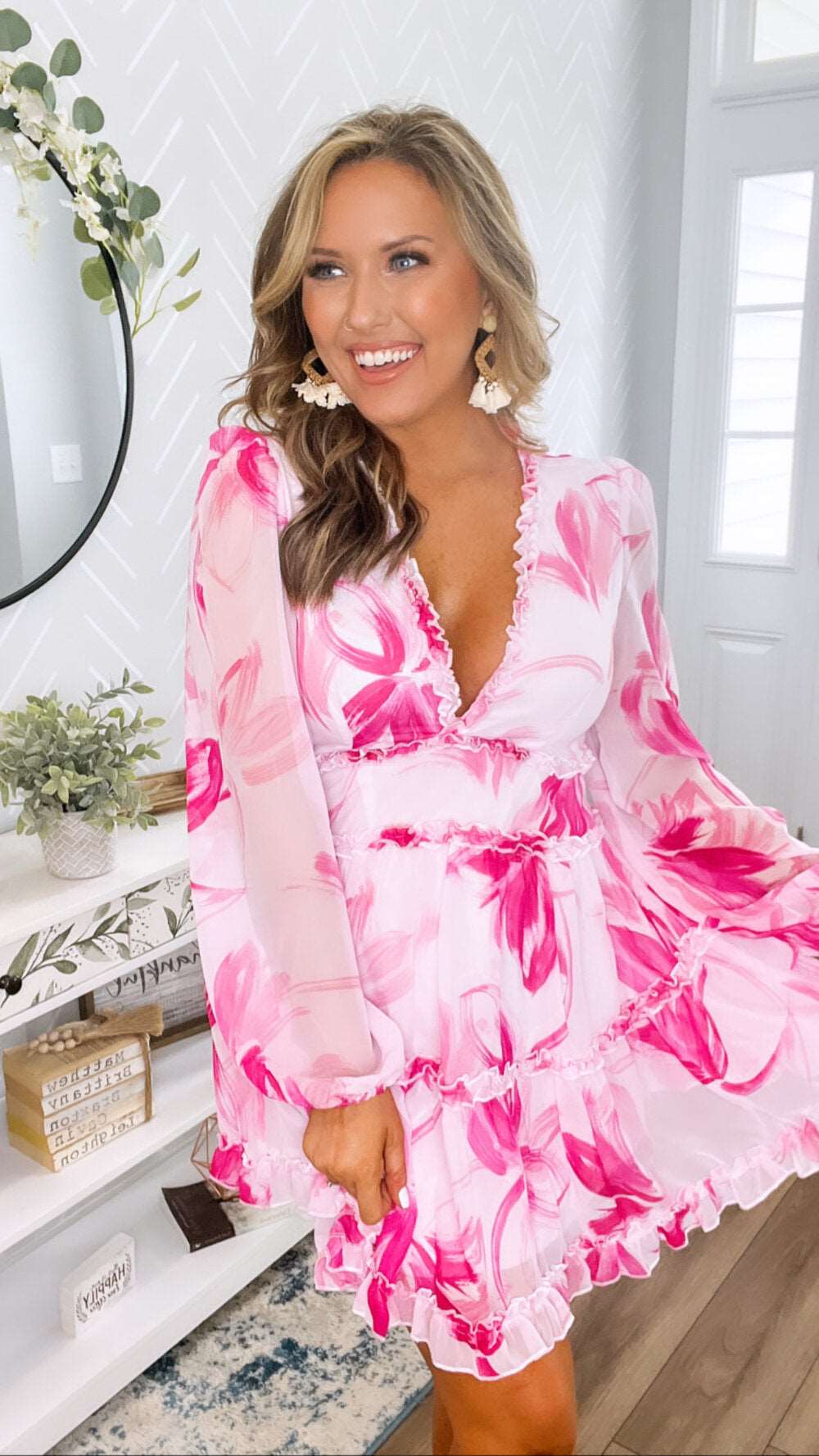 Bahama Pink Silk Dress