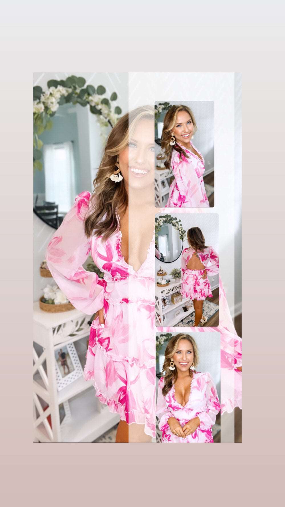 Bahama Pink Silk Dress